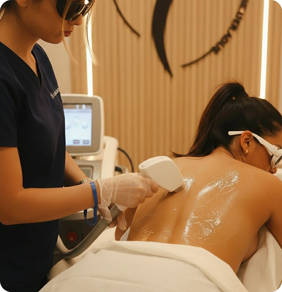 Back Laser Hair Removal Coverage